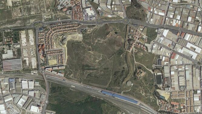 Vista aérea de los suelos de Sánchez Blanca, en Málaga.