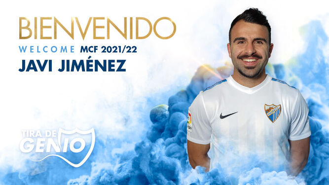 Creatividad para anunciar el fichaje de Javi Jiménez por el Málaga CF.