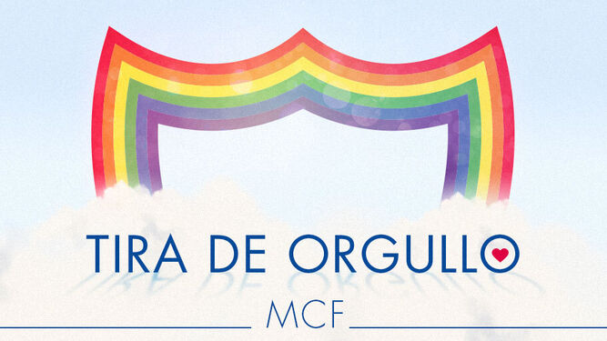 Creatividad del Málaga para celebrar el Día del Orgullo.
