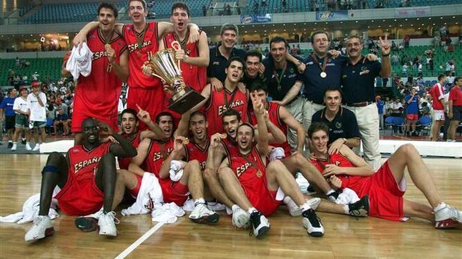 Los juniors de oro en Lisboa'99.