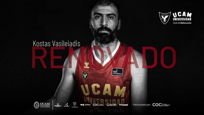 Kostas Vasileiadis sigue en Murcia.