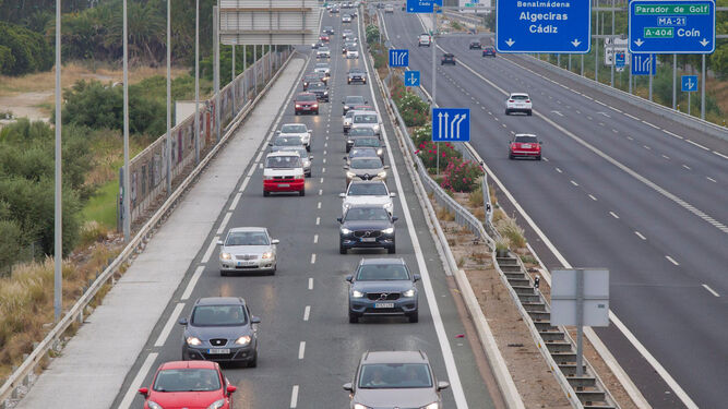 Estado de las carreteras de Málaga este domingo.