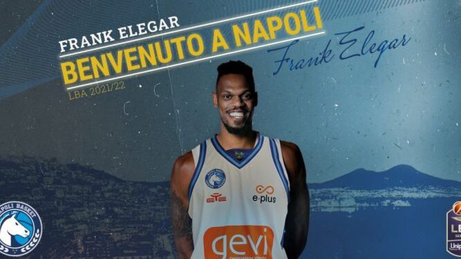 Frank Elegar, nuevo jugador del Napoli Básket.