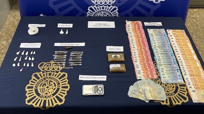 Sustancias encontradas por el Cuerpo Nacional de Policía.