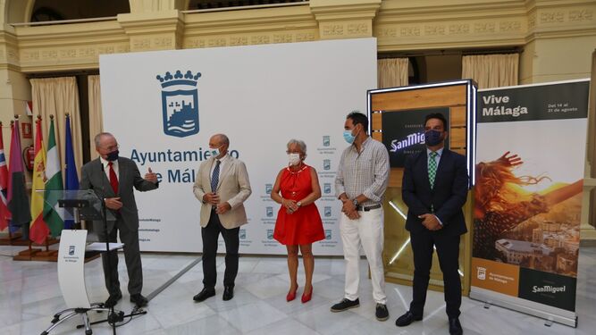 Presentación del programa de actividades 'Vive Málaga'.