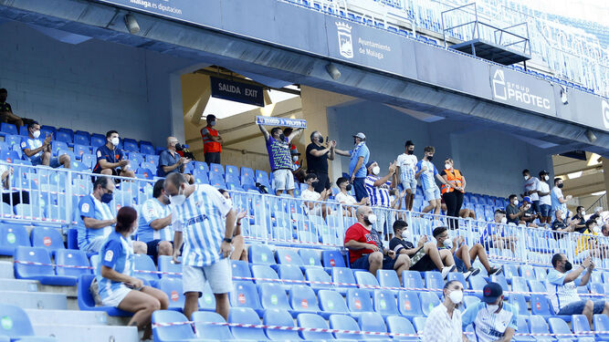 Aficionados en el Málaga CF-Tenerife