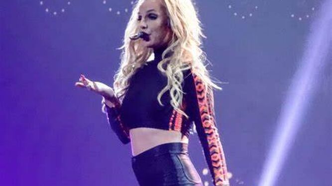 Britney, en su espectáculo de La Vegas en 2015.