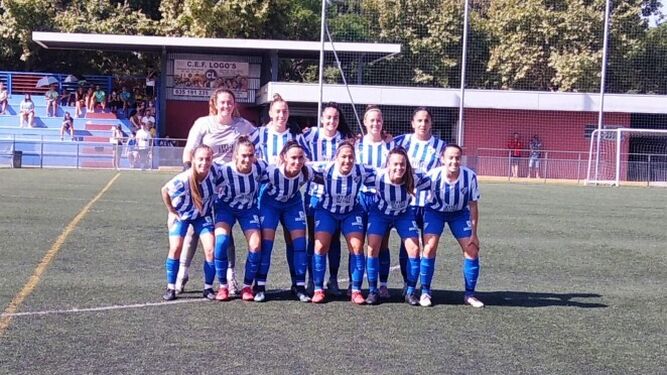 El once del Málaga CF Femenino.
