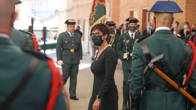 María Gámez en el acto institucional de la Guardia Civil por la festividad de la Patrona.
