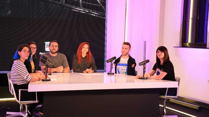 Presentadores y parte del jurado de esta tercera edición de los 'Indie Games Málaga'.