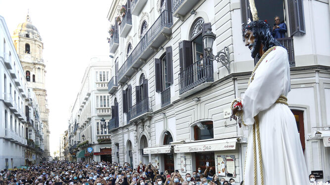 Nuestro Padre Jesús Cautivo en su traslado a la Catedral de Málaga.
