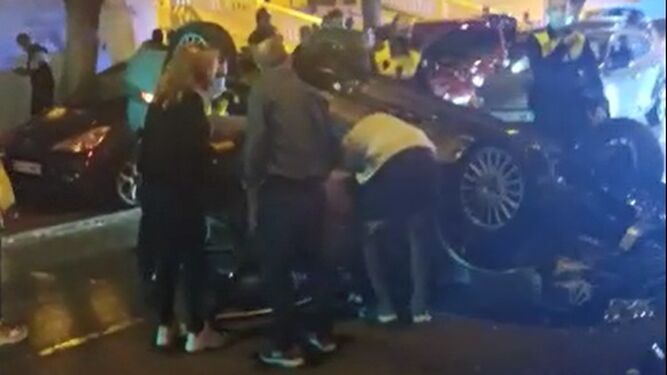 Cuadruplica la tasa de alcohol tras un accidente de coche en Málaga con una menor a bordo