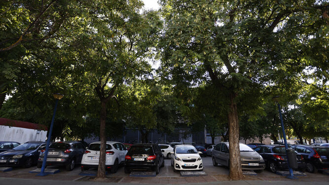 Imagen de archivo de una zona de estacionamiento en la isla de la Cartuja.