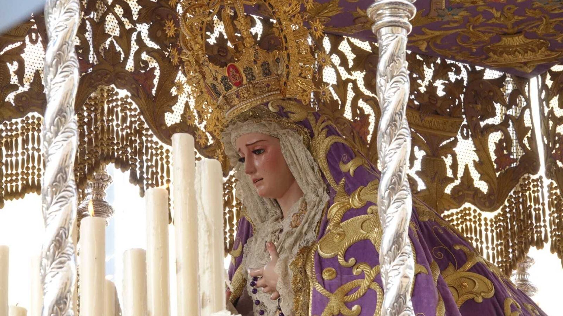 Las fotos de la Virgen de Sangre en la procesi&oacute;n Magna de M&aacute;laga