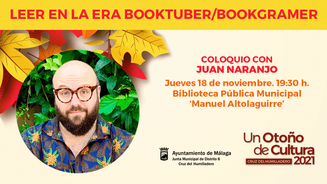 El programa 'Un otoño de cultura' trae a Málaga a Juan Naranjo, prescriptor digital de libros
