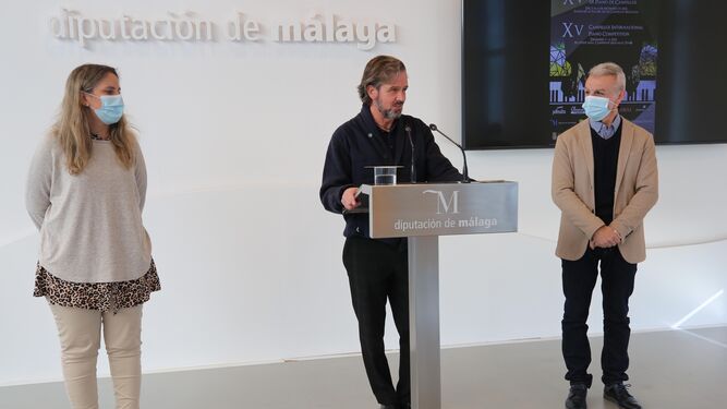 Presentación del concurso de piano en la Diputación de Málaga.