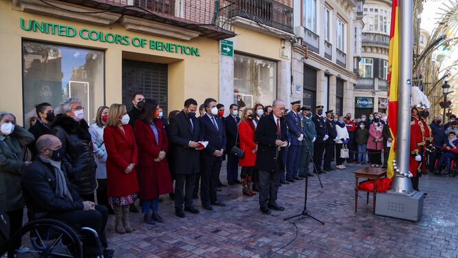 Málaga homenajea a la Constitución Española y reivindica sus valores de libertad, justicia e igualdad