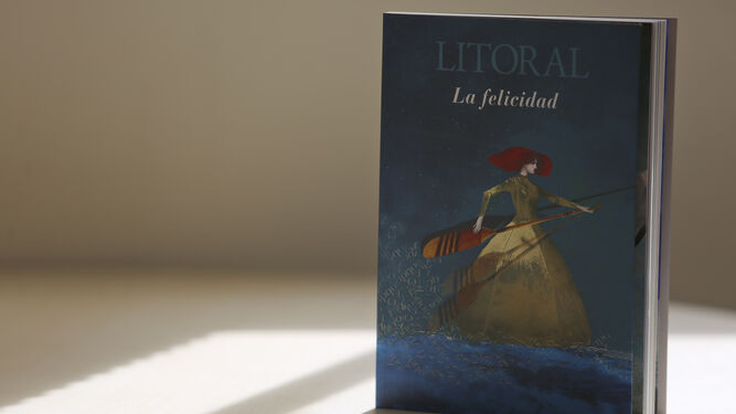Número de Litoral dedicado a 'La felicidad' con ilustración de Lorenzo Saval en la portada.