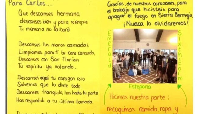 La carta de unos alumnos al Infoca