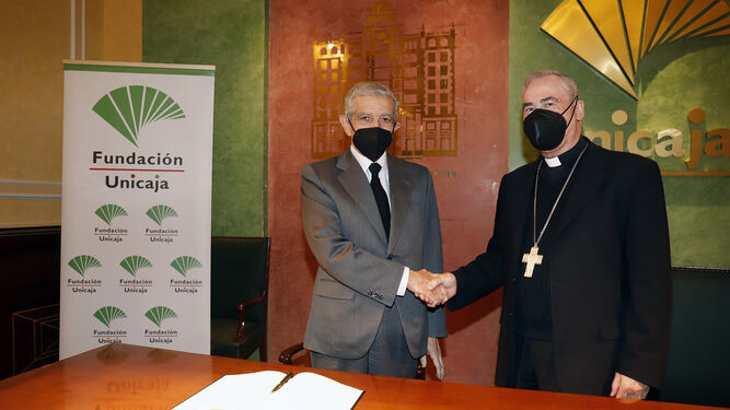 La Fundación Unicaja y el Obispado de Málaga renuevan la cesión del Palacio Episcopal para actividades culturales