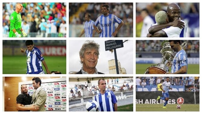 Un precioso once histórico del Málaga CF