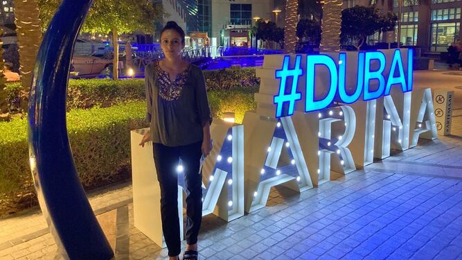 Mercedes Cárdenas en Dubái, en una fotografía tomada hace unos meses.