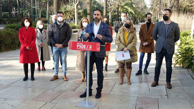 El portavoz del PSOE en el Ayuntamiento de Málaga, Daniel Pérez.