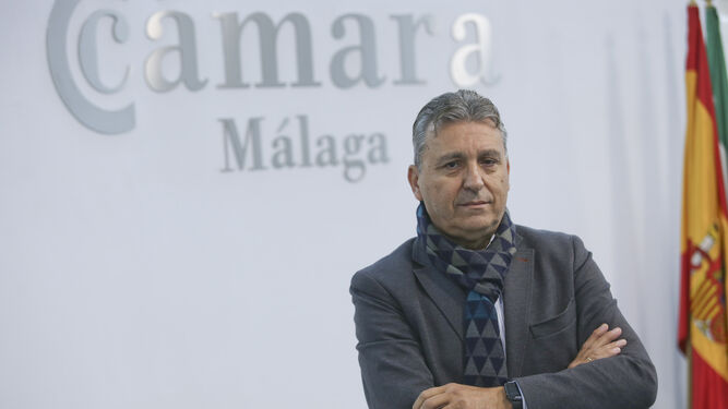 Sergio Cuberos, en la sede de la Cámara de Comercio