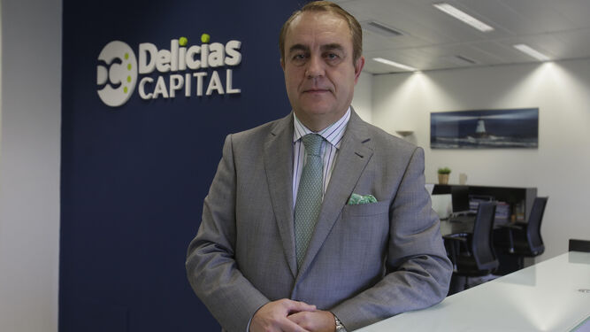 Alberto Arranz, presidente de Delicias Capital, en la sede de la gestora en Sevilla.