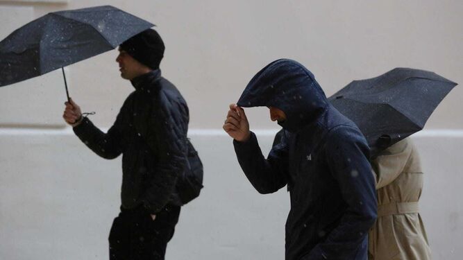 Lluvias en Málaga: La borrasca Celia saca por fin los paraguas en la provincia