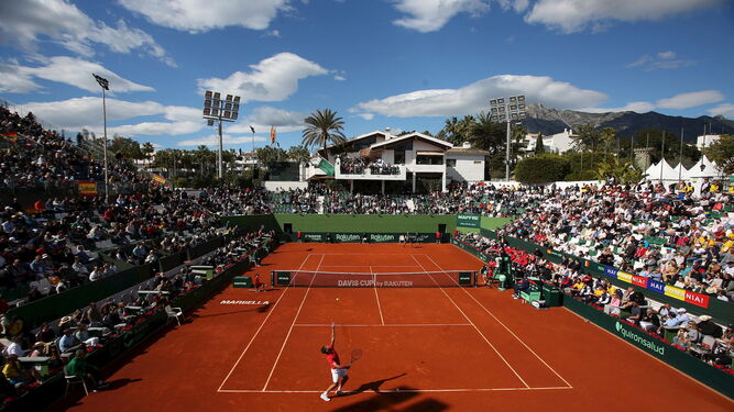 Una imagen reciente de la Copa Davis en Marbella.