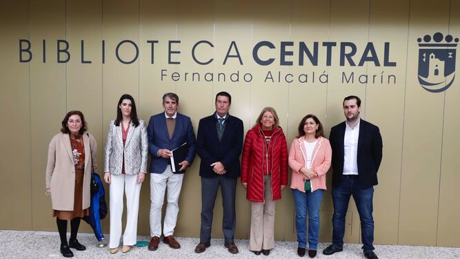 El acto de inauguración de la la nueva Biblioteca Central Fernando Alcalá, en Marbella.