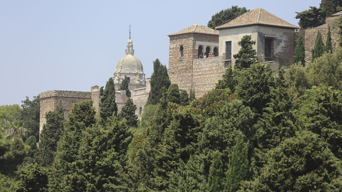 Vista de la alcazaba malagueña en la que hay dos palacios.