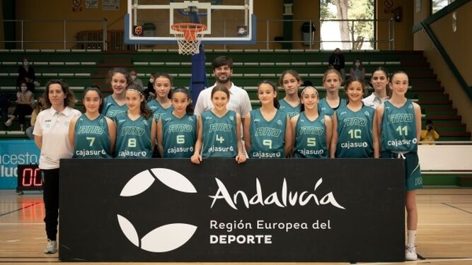 La selección minibásket femenina andaluza.