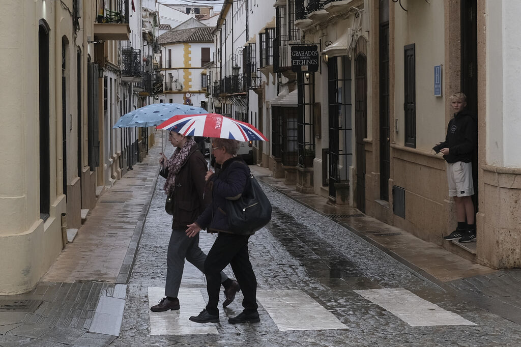 Las fotos del regreso de la lluvia a Ronda