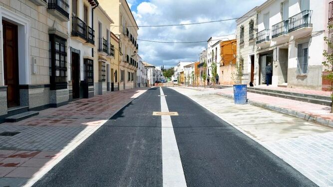 Nueva imagen de la calle Lavados tras su reforma.