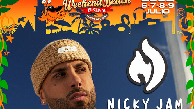 Nicky Jam actuará en el Weekend Beach Festival de Torre del Mar