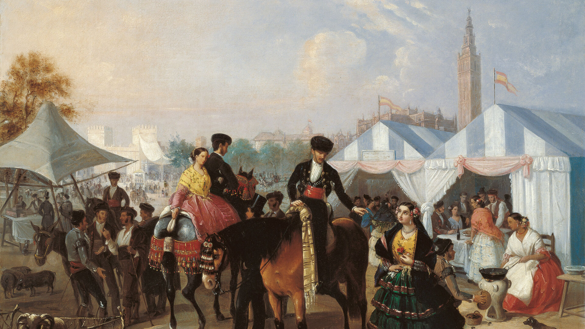 Estampas de la Feria de Sevilla del siglo XIX