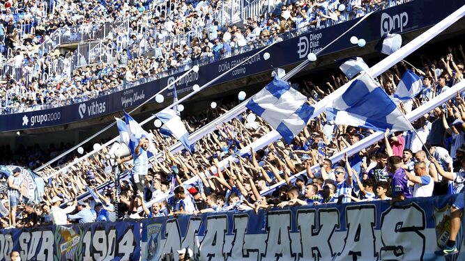 La afición, en el Málaga CF-Real Oviedo
