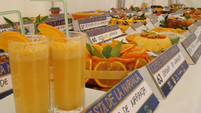 Productos de la Fiesta de la Naranja de Coín en una imagen de archivo.