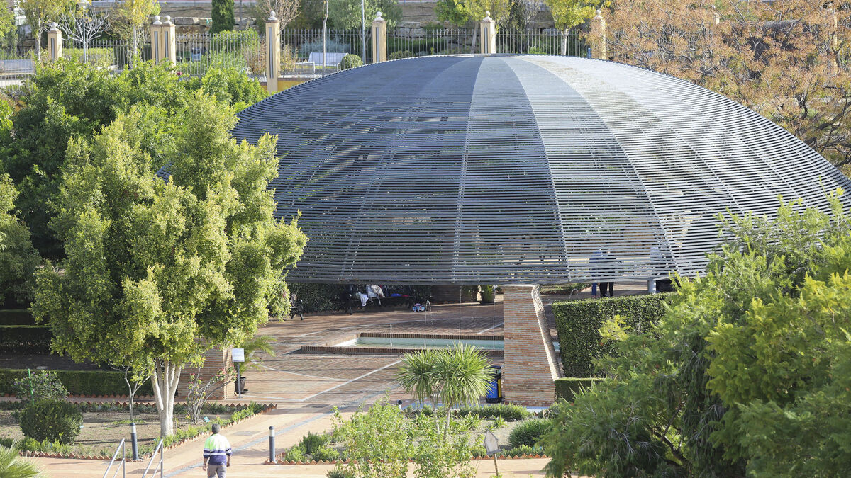 Vista del jardín botánico de la UMA en Málaga.