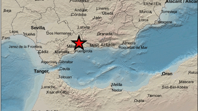 Registrados dos terremotos de 2 grados de intensidad en Casabermeja