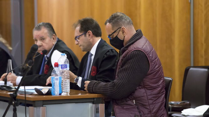 El acusado, este lunes, en el juicio en la Audiencia Provincial de Málaga.