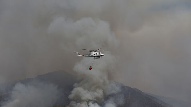 Las fotos de la evolución del incendio de Sierra Bermeja