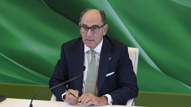 Ignacio Galán, durante su intervención en la última junta de accionistas de Iberdrola.