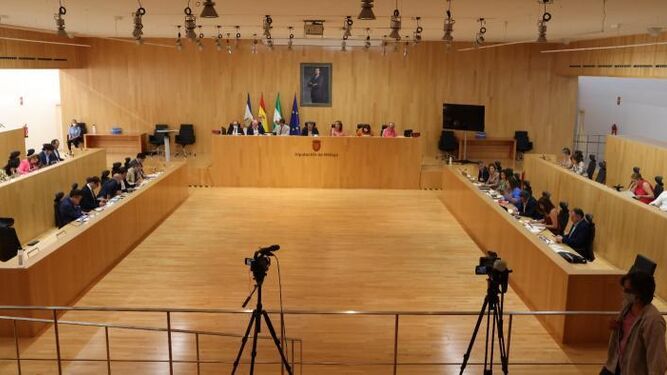 Pleno de la Diputación de Málaga este miércoles.
