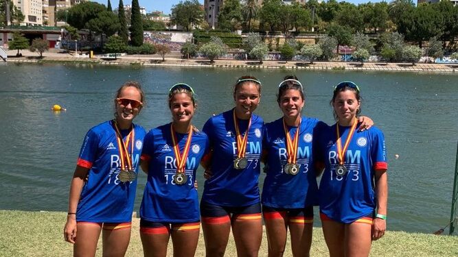 El Mediterráneo, quinto en el Campeonato de España de remo olímpico.