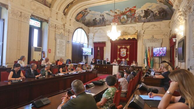 La sesión extraordinaria del Consejo Social celebrada en el Ayuntamiento de Málaga