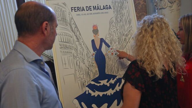 Cartel para la Feria de Málaga 2022 por el autor Rubén Roldán