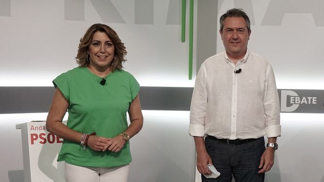 Susana Díaz y Juan Espadas.